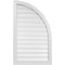 Ekena Millwork Quarter Round Top Right Surface Mount PVC Gable Vent w/ 2"W x 2"P Brickmould Sill Frame, 24"W x 40"H GVPQR24X4003SF - alternate 1